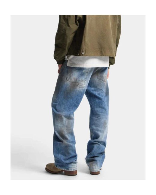 DSquared² Blue Light Dirty Wash Loose Twist Jeans for men