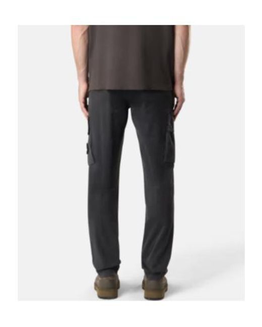 Stone Island Gray Logo Patch Cargo Trousers for men