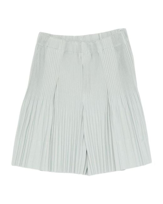 Homme Plissé Issey Miyake Multicolor Pleated Shorts for men