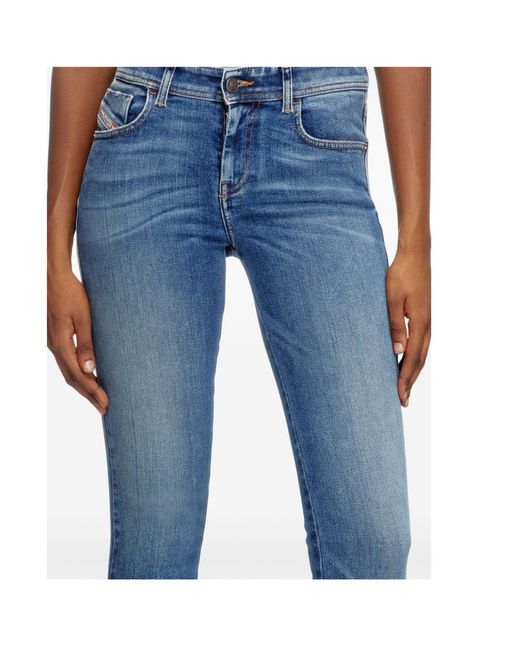 DIESEL Blue 2017 Slandy Super Skinny Mid-Rise Jeans