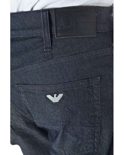 Armani Jeans Blue Logo Jeans for men
