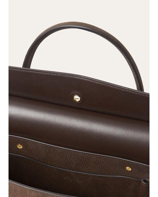 Loro Piana Brown Loom L32 Tote
