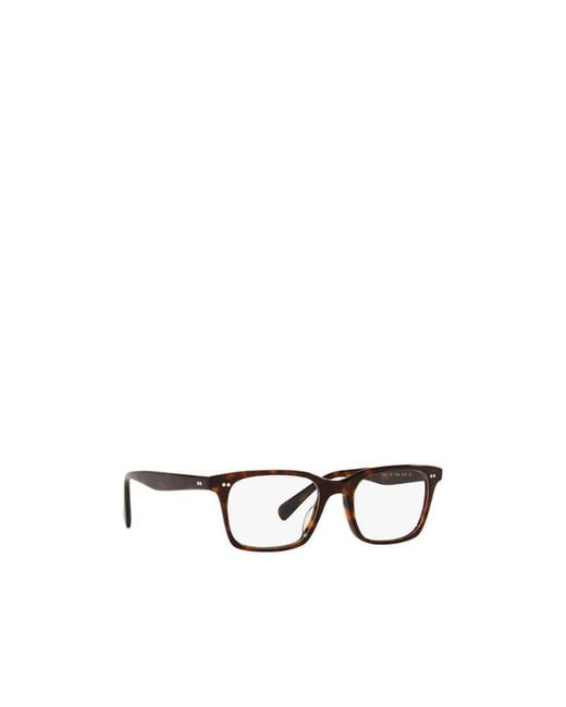 Oliver Peoples White Nisen Rectangular Frame Glasses for men