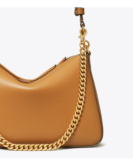 Tory Burch White Perry Chain-Strap Leather Shoulder Bag