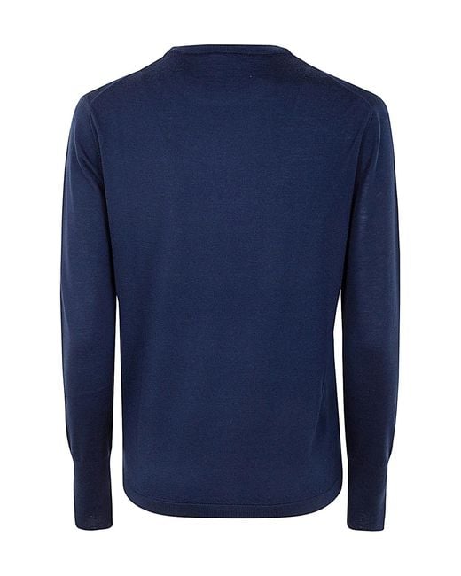 Aspesi Blue Wool Sweater