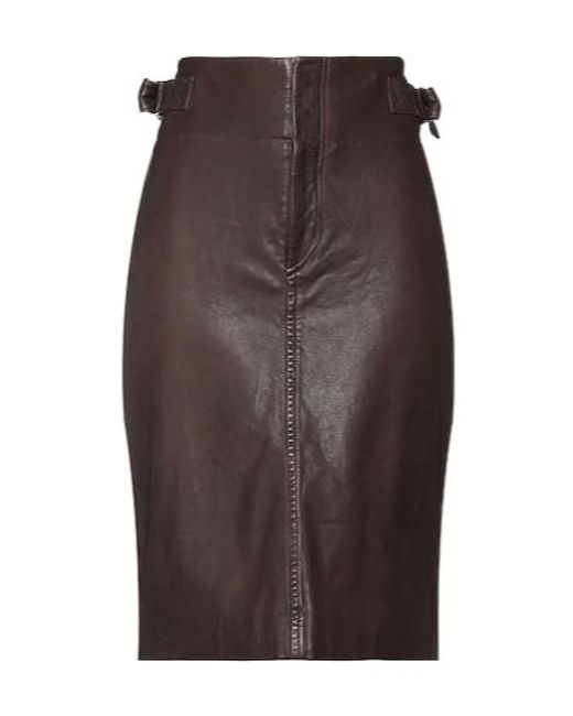 Isabel Marant Brown Minimalist Fitted Dress