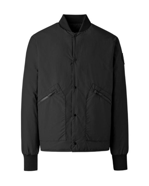 Canada Goose Black Boswell Bomber Jacket for men