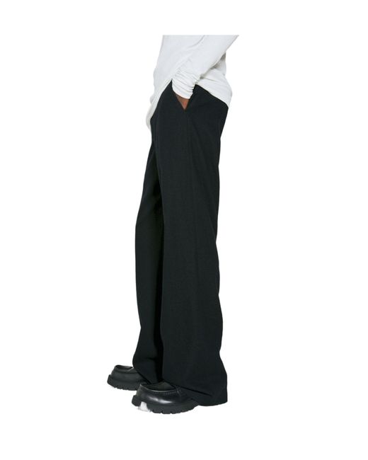 Ann Demeulemeester Black Gaspar Flared-Leg Trousers for men