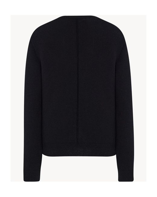 The Row Black Long-Sleeved Sweater