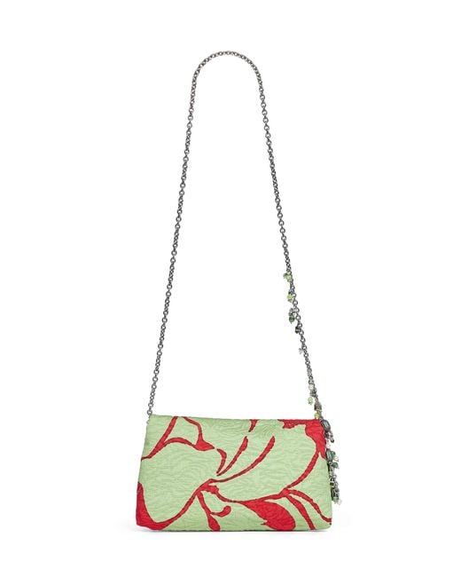 Dries Van Noten White Beaded Chain Shoulder Bag