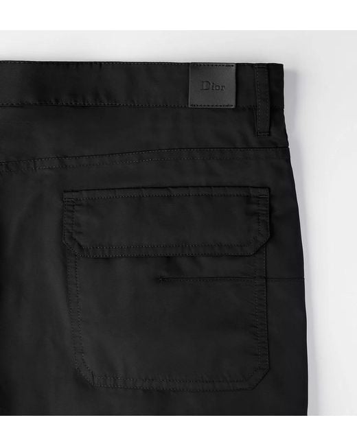 Dior Black Cargo Shorts for men