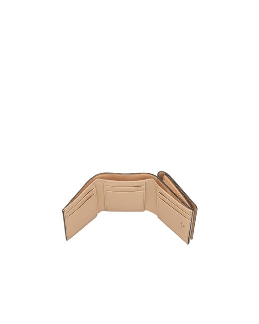 Fendi White Floral Print Wallet