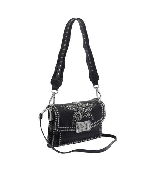 Campomaggi Black Flap Shoulder Bag