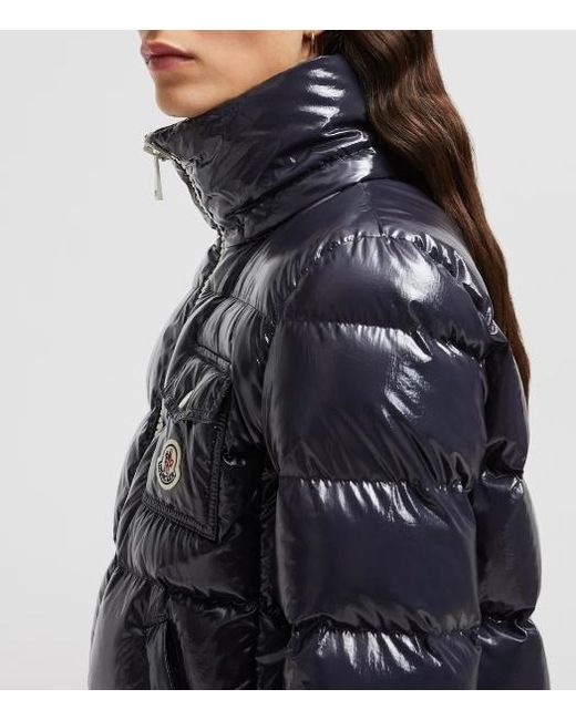 Moncler Blue Andro Zip-Up Padded Jacket