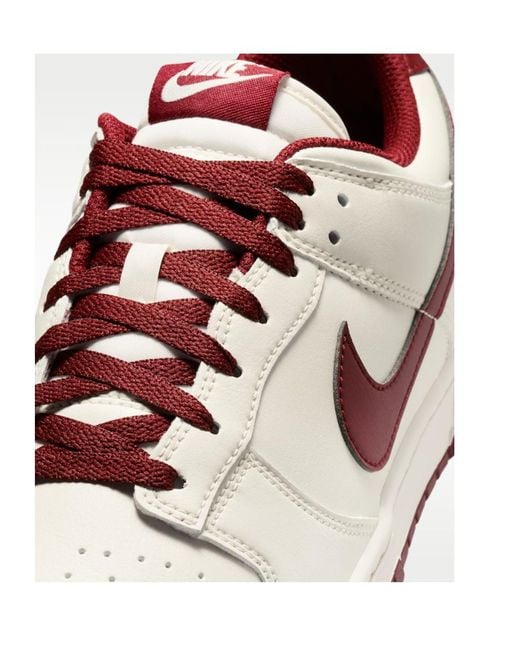 Nike Pink Dunk Retro Low-Top Sneakers for men