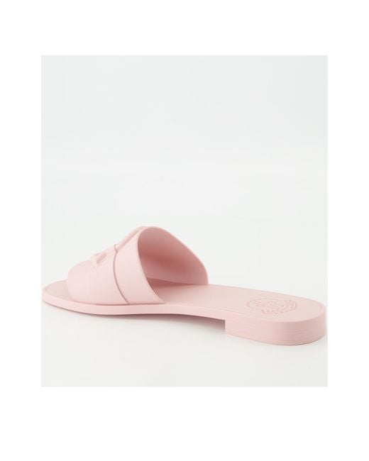 Moncler Pink Mon Logo Detailed Slides