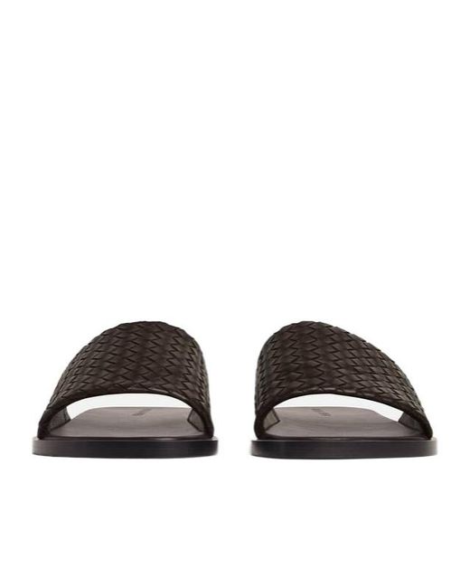 Bottega Veneta Brown Elio Slip-On Sandals for men