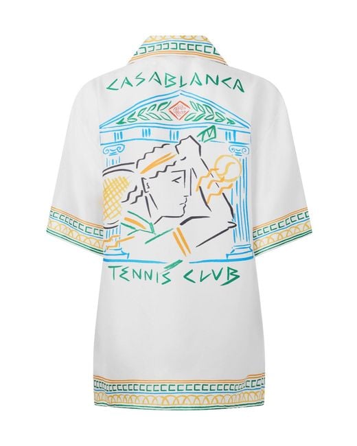 Casablanca White Simple T-Shirt