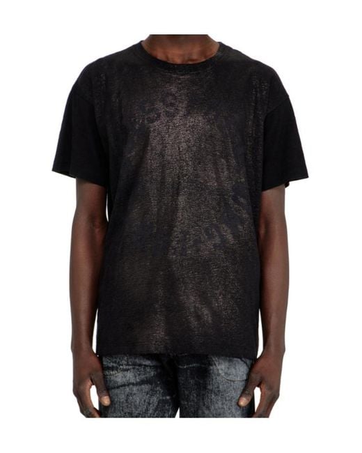 DIESEL Black T-Norm-Aa2 Foil-Print T-Shirt for men