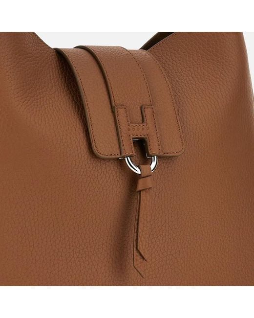 Hogan Brown Trend Hobo Shoulder Bag