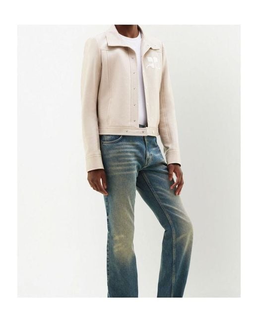 Courreges White Courrèges Reedition Ac Logo Patch Jacket for men