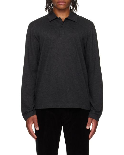Ferragamo Blue Ferragamo Long Sleeved Polo Shirt for men