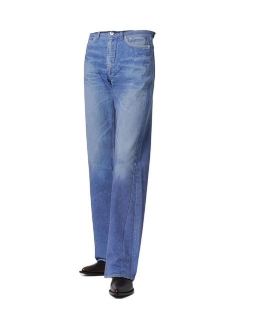 Our Legacy Blue Wide-Leg Jeans