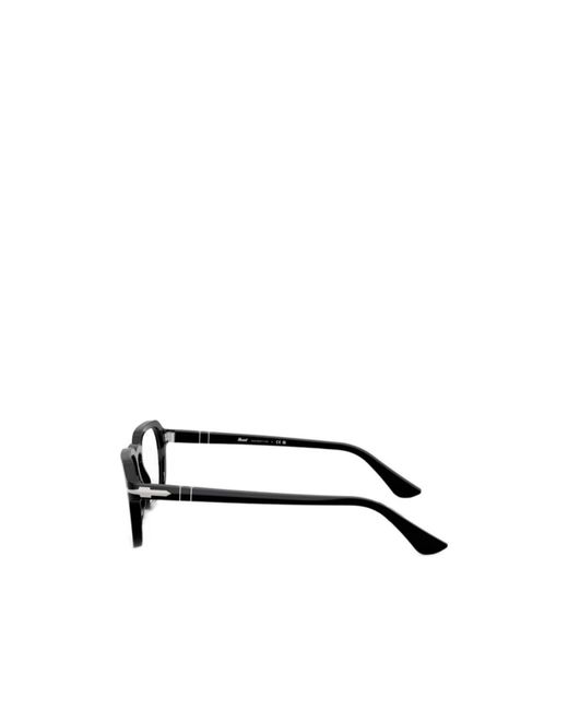 Persol White Geometric Frame Plain Mirror for men