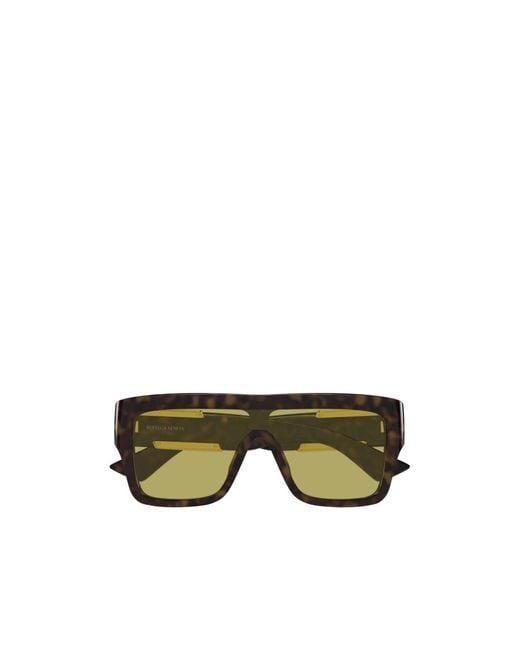 Bottega Veneta Green Eyewear Geometric Frame Sunglasses for men