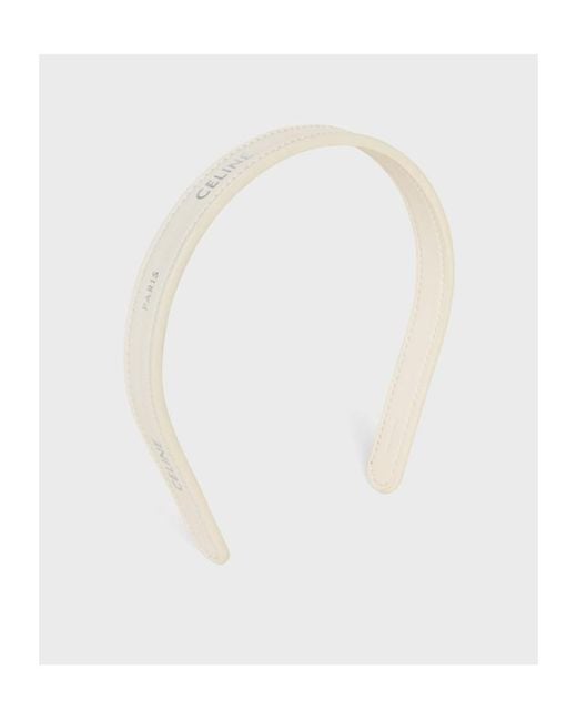 Céline White Paris Thin Headband