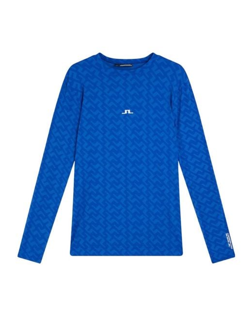 J.Lindeberg Blue Thor Long-Sleeve Top for men