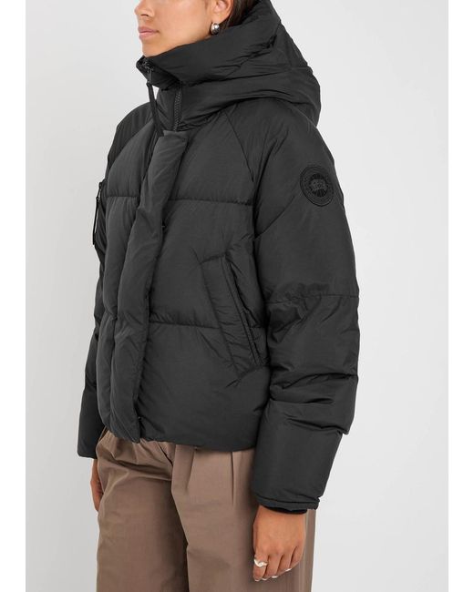 Canada Goose Black Chilliwack Quilted Hooded Nylon Jacket