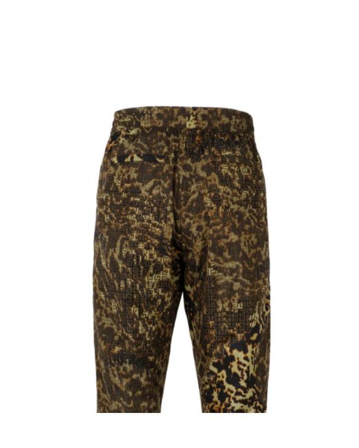 Givenchy Green 4G Printed Straight Leg Joggers for men