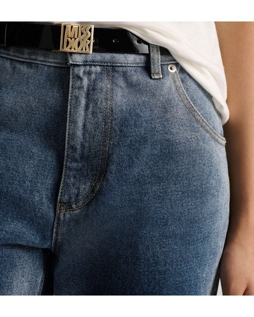 Dior White Christian Miss Buckled Belt