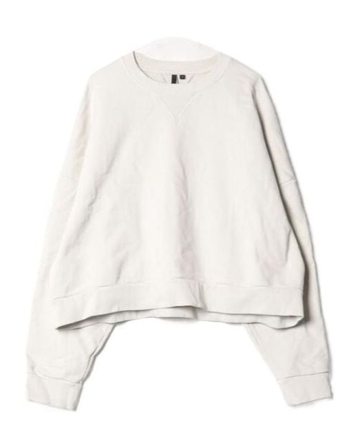 Entire studios White Oversized Crewneck Sweater for men