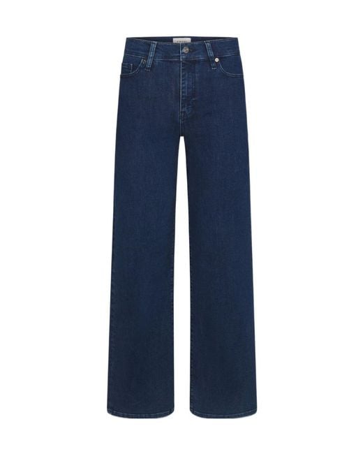 FRAME Blue Le Slim Palazzo Jeans