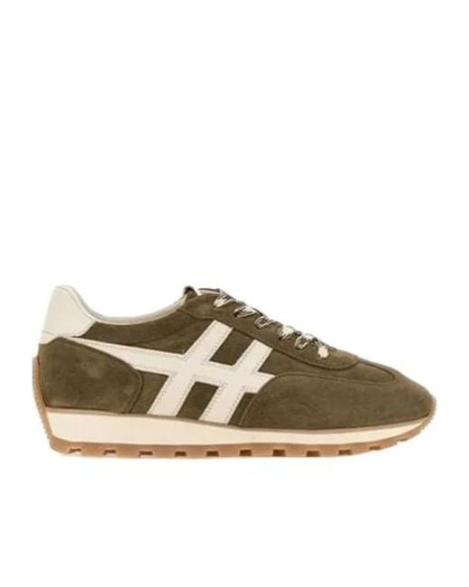 Hogan Brown Low Top Lace-Up Sneakers for men