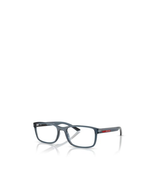 Prada Linea Rossa White Prada Eyewear Rectangular Frame Glasses for men