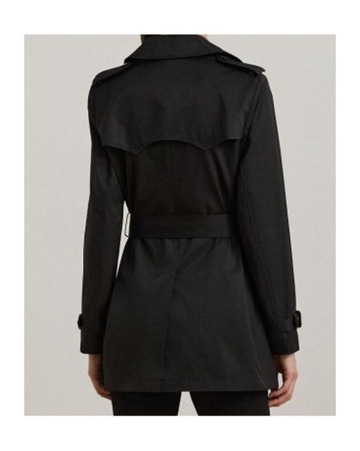 Ralph Lauren Black Belted Trench Coat