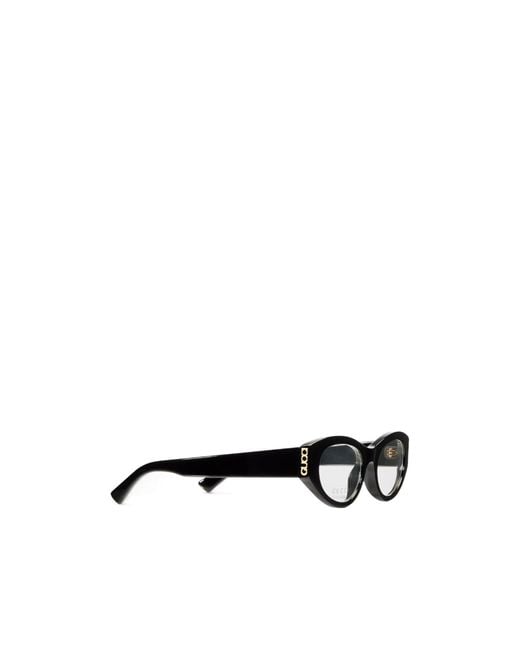 Gucci White Oval Optical Frame