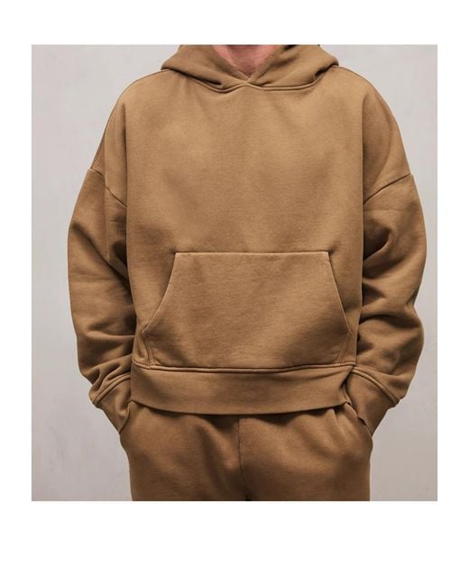 Entire studios Brown Kangaroo-Pocket Hoodie for men