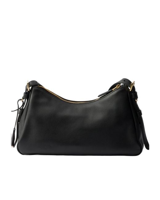 Prada Black Aimée Zipped Medium Shoulder Bag