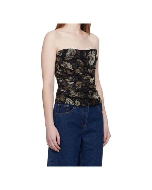 Magda Butrym Blue Corset Top