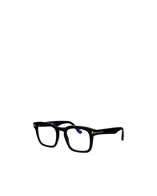 Tom Ford Metallic Eyewear Square Frame Glasses