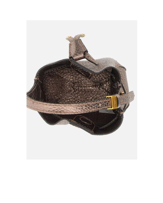 Gianni Chiarini Brown Sienna Small Bucket Bag