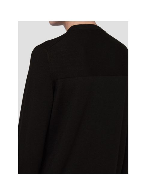 Jil Sander Blue Crewneck Long-Sleeved Jumper for men