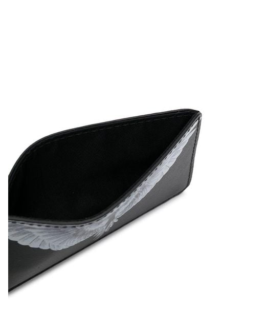 Marcelo Burlon Black Wings Print Cardholder for men