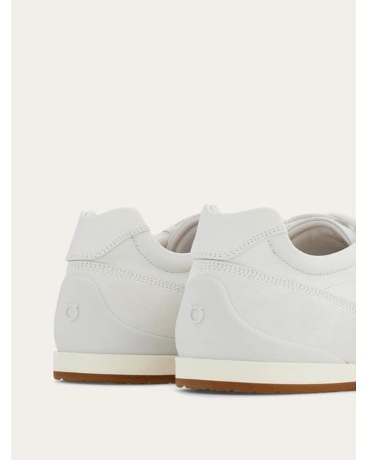 Ferragamo White Low Top Sneaker for men