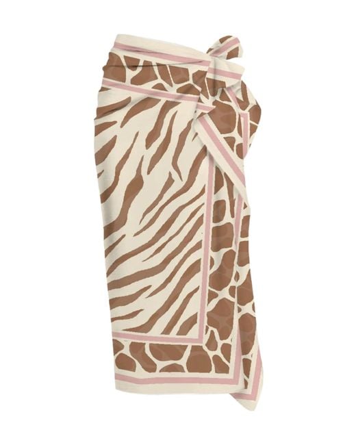 Mc2 Saint Barth Natural Sarong Skirt