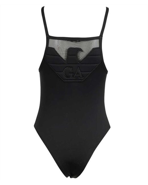 Emporio Armani Black Logo Swimsuit